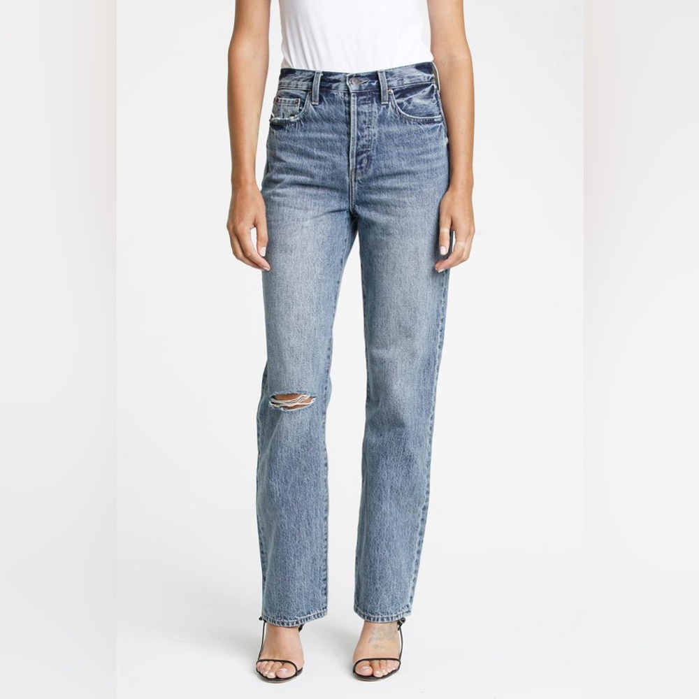CASSIE SUPER HI RISE STRAIGHT LEG JEAN IN PLAY DAY